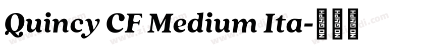 Quincy CF Medium Ita字体转换